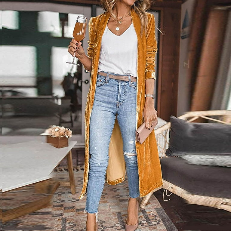 Velvet maxi sales cardigan