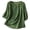 Army Green, variant on Embroidered Cotton Linen Tops for Women 3/4 Sleeve Summer Boho Peasant Gauze Dressy Casual Blouses Yellow