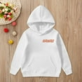 thumbnail image 2 of Trendfront Girls Hawaii Palm Tree Letter Graphic Hoodies Long Sleeve Kangaroo Pocket Fall Winter School Sweatshirt Tops, 2 of 6