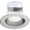 Brushed Nickel, variant on Volume Lighting V8417-6 4" Led Open Recessed Trim - White