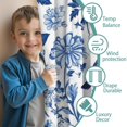 thumbnail image 3 of Blackout Kids Curtains,Blue Pioneer Flower and Bird Childrens Insulated Curtains Set Of 2,Bedroom Essentials,Toddler Room Decor 42x54in(106x137cm), 3 of 4