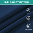 thumbnail image 6 of RUseeN Navy French Door Curtains Blue Privacy Blackout Door Curtains, 26 X 40 Inch Room Darkening Curtains for Glass Door, Thermal Insulated Tie Up Shades Window Curtains for Bedroom, 1 Panel, 6 of 8