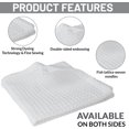 thumbnail image 3 of czcpp-Ultra Absorbent Cotton Kitchen Towels \u2013 12-Pack, 30 x 30 cm, Quick-Dry Waffle Dish Cloths, Soft & Reusable, Ideal for All Kitchen Tasks (White), 3 of 4