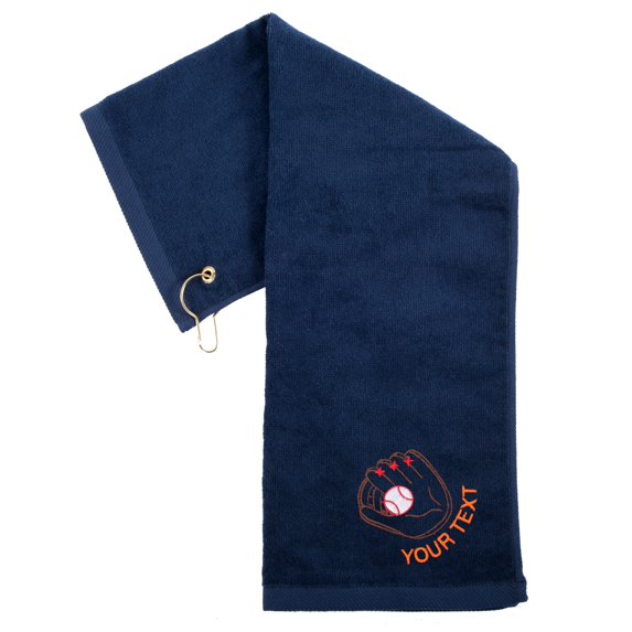 Custom Baseball Towels, Sports Towels, Personalized Baseball Towels for Teams - Glove