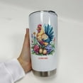 thumbnail image 3 of Booby Birdwatching Gift – Personalized Travel Tumbler 20oz with Lid, Straw and Handle – Stainless Steel Mug for Girls or Women Who Love Nature i65cQ5, 3 of 6