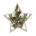 thumbnail image 5 of Northlight Pinecones and Berries Star Shaped Wooden Christmas Decoration - 14.5", 5 of 6