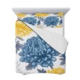 thumbnail image 7 of Blue Yellow Floral Spring Full Size Down Alternative Comforter, Lightweight Comforter Quilt Bedding Set with Pillow Shams Elegant Botanical Summer All Seasons Bed Comforter Duvet Insert 78"x90", 7 of 7