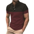 thumbnail image 1 of Birdeem Chemise Décontractée pour Hommes Couleur Unie à Manches Courtes Col Rabattu, 1 of 1