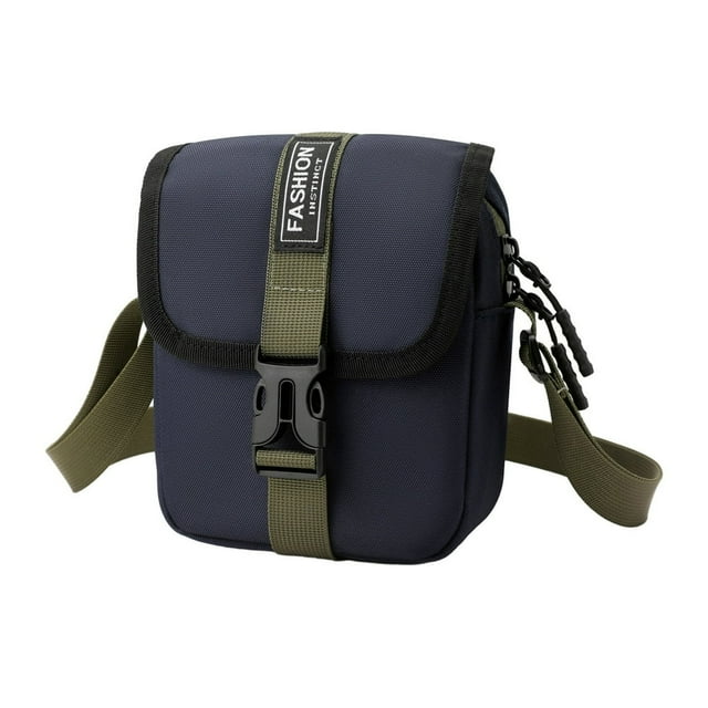 Versatile Crossbody Bag Stylish Zippered Messenger Bag with Adjustable Strap Spacious Inner Pocket Bold Color Contrast