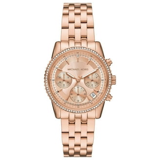 Michael Kors Lennox Rose Gold-Tone Ladies Watch MK7230 - Walmart.com
