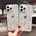 thumbnail image 4 of Designed for iPhone 13 Pro Max Flower Case, Pressed Real Flowers Clear Case with Floral Design for Cute Girls Women,Soft TPU Flexible Glitter Cover for iPhone 13 Pro Max - Yellow Flowers, 4 of 7