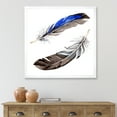 thumbnail image 3 of Designart 'Colourful Boho Art Feathers III' Bohemian & Eclectic Framed Art Print, 3 of 4