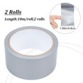 thumbnail image 2 of Polyethylene Gauze Adhesive Tapes for Fixing Carpet Bookbinding Repair Cloth Tape Flat Gray 48mm 10m/roll 2 rolls/set, 2 of 7