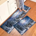 thumbnail image 3 of YIMEIS Wolf Moon Rainbow Fall Kitchen Mats, Xmas Winter Seasonal Farmhouse Home Seasonal Decorations Rugs for Floor - 16''*24''in, 3 of 10