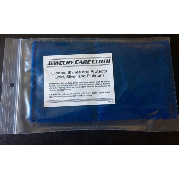 Jewelry Polishing Cleaning Cloth Tarnish Remover Cleans Polishes Shines and Protects Gold Silver