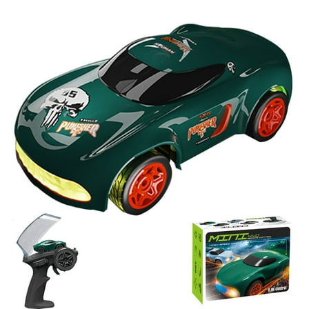 1:64 2.4GHz High Speed Drift RC Car,4WD Mini Remote Control Cars,with LED Lights Electric Toy Mini GTR Racing Model Boy Girl Kids Gift