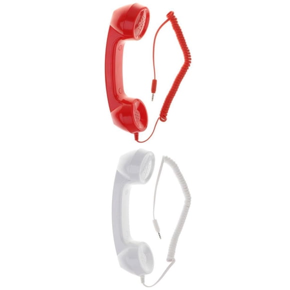 2 uds 3,5mm teléfonos teléfono auricular Smartphone receptor auricular rojo