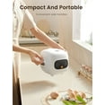 thumbnail image 2 of Mini rice cooker 4 cups cooked 2 cups uncooked, portable nonstick rice maker with 24 hour timer delay, 6 cooking functions for brown rice oatmeal soup cake stew, white, 2 of 6