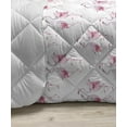 thumbnail image 3 of Bird Print Down Alternative Comforter, Repetitive Flamingos with Long Slim Legs Exotic Palms, Microfiber Quilt for All Season, 5 Sizes, Sky Blue Pink, by Ambesonne, 3 of 3