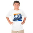 thumbnail image 5 of Rise and Grind Skateboarding Quote Boys Kids T Shirt Tees Tops Teen Brisco Brands XS, 5 of 6