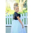 thumbnail image 2 of EkidsBridal Sequins Mesh Black Bolero Flower Girl Bolero Party Capes Princess Cape Dress Cover Up Flower Girl Shrug Special Occasions Jacket, 2 of 3