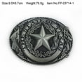 thumbnail image 4 of Bangcool Cowboy Belt Buckle Fashion Star Pattern Western Belt Buckle Metal Belt Buckle, 4 of 9