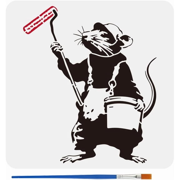 Banksy Mouse Stencil