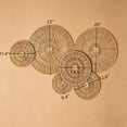 thumbnail image 2 of 6 Piece Boho Woven Wall Decor Set, Natural Paper Rope Handwoven Round Hanging Art, Rustic Farmhouse Wall Sculpture For Living Room, Bedroom, Entryway & Cafe, 2 of 8