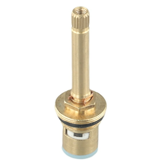 Wodtesl Long Handle Brass Shower Valve Replacement, 3 inch Stem, 1/2 inch BSP Thread, Bathroom Tap Cartridge for Hot and Cold Water, Smooth Operation, Durable Copper