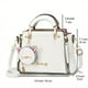 thumbnail image 4 of Letter Decor Hand Satchel Bag, Stylish Shoulder Zipper Bag With Mini Coin Purse, Crossbody Bag For Work, 4 of 5