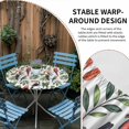 thumbnail image 5 of Farmhouse Parrots Fitted Tablecloth with Elastic Edged, Round Table Cloth for Dining Table, Spring Summer Botanical Leaf Watercolor Waterproof Oil Proof Table Cover for Indoor Outdoor 45"-54", 5 of 8