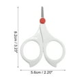 thumbnail image 4 of Unique Bargains 1 Pc Portable Nail Scissors Toenail Clippers for Child 3.23"x2.20"x0.39" White, 4 of 6