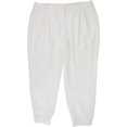 thumbnail image 1 of Alfani Womens Solid Straight Leg Jogger Casual Pants, white, 16, 1 of 2