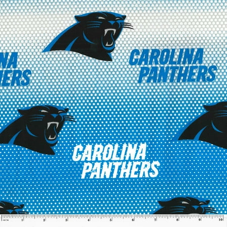 NFL Carolina Panthers 58 100% Cotton Sports Logo Craft Fabric By the Yard Multi-color