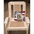 thumbnail image 2 of Carolines Treasures BB9659PW1818 Chinese Crested Patriotic Fabric Decorative Pillow  18H x18W multicolor, 2 of 2