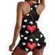 thumbnail image 5 of Conjunto de estampado de amor para el día de San Valentín para mujer, pantalones cortos de cintura elástica, conjuntos de pijamas Fridja nalpqowj17507, 5 of 9