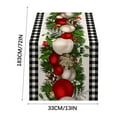thumbnail image 2 of Christmas Linen Table Runner 183x33cm – Wrinkle-Free Tassel Tablecloth Indoor Outdoor Home Restaurant Decor, 2 of 3