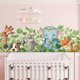 thumbnail image 4 of Hanging Vine Woodland Wall Decals Super Cute Animals Fox Cat Dog Elephant Giraffe Wall Stickers Kids Bedroom Baby Nursery Wall Decor (Cute Animals), 4 of 4