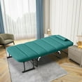 thumbnail image 3 of ABORON 3 in 1 Folding Bed Cot with Cushion & Pillow, Adjustable 6-Position Folding Lounge Chair, Portable Sleeping Cots Sofa Bed, 3 of 13