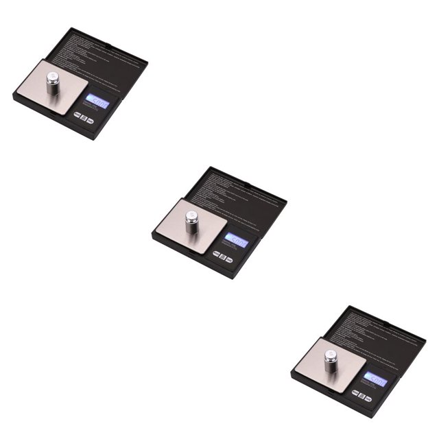 bedienty High Accuracy LED Backlight Digital Scale Electronic Jewelry Weighing Balance Scale No.06 3Set