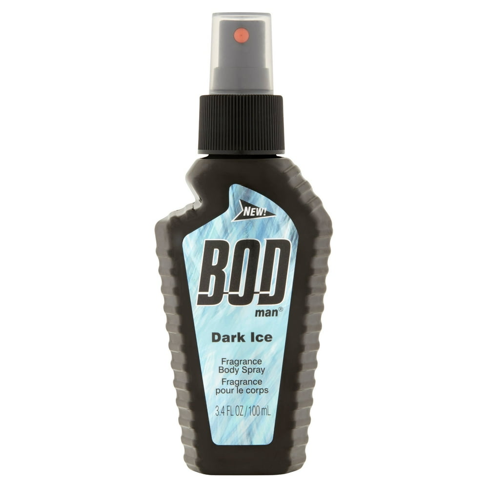 BOD Man Dark Ice Body Spray for Men, 3.4 Oz