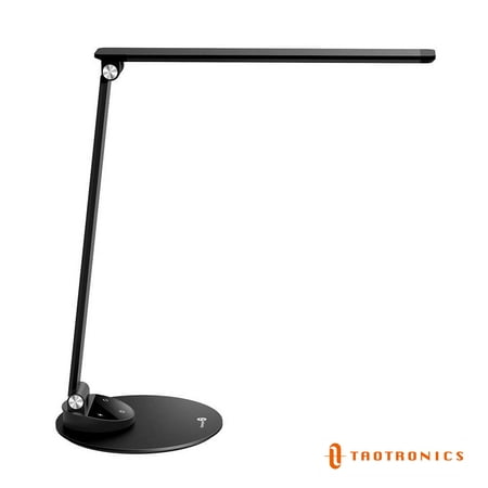 TaoTronics Desk Lamp with LED bulb, Integrated USB Port for Charging,