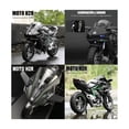 thumbnail image 4 of "Kawaski H2r Miniatura Moto Metal De Luz Y Sonido Base 1:12 negra ", 4 of 4