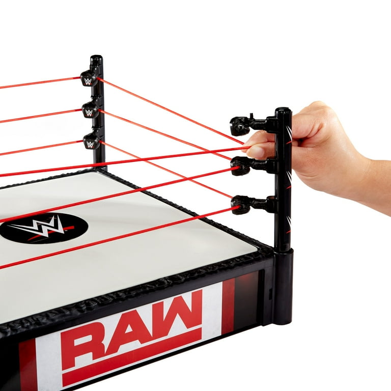 WWE RAW プロレス ミニチュアリング WWE Superstar Raw 14-inch Action Figure Ring with Authentic