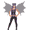 Black, variant on Womens Demonette Wings Halloween Costume Black