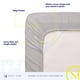 thumbnail image 5 of Juego de sábanas Sweet Home Collection Supreme, color plateado, 5 of 6
