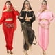 thumbnail image 1 of Traje de danza del vientre, traje de actuación de baile, traje de práctica de baile, traje de actuación, conjunto de pantalones de manga larga., 1 of 3