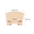 thumbnail image 2 of Uxcell Violin Bridge Maple Wood Violin Parts for 1/4 Violin, 2 of 6