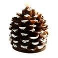 thumbnail image 2 of Christmas Tree LED Candle - Flameless Battery Operated Lights for Holiday Decor, Safe Pinecone Nightlight for Home & Parties, 2 of 6