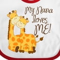 thumbnail image 4 of Inktastic My Nana Loves Me Boys or Girls Baby Bib, 4 of 4
